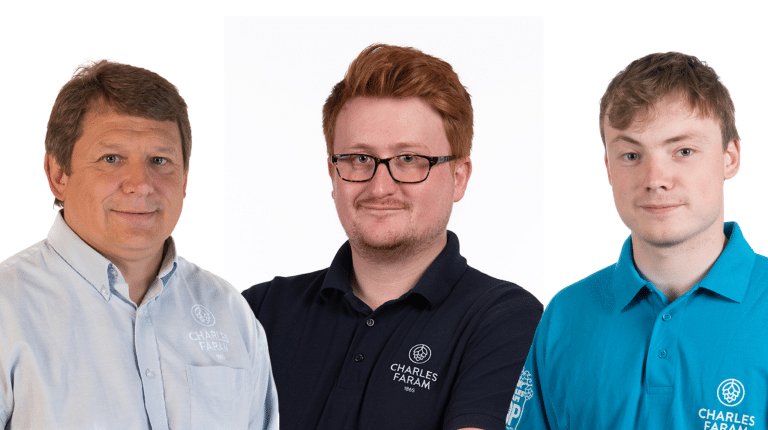 Meet the team. L-R Andrew, Ben and Bertie