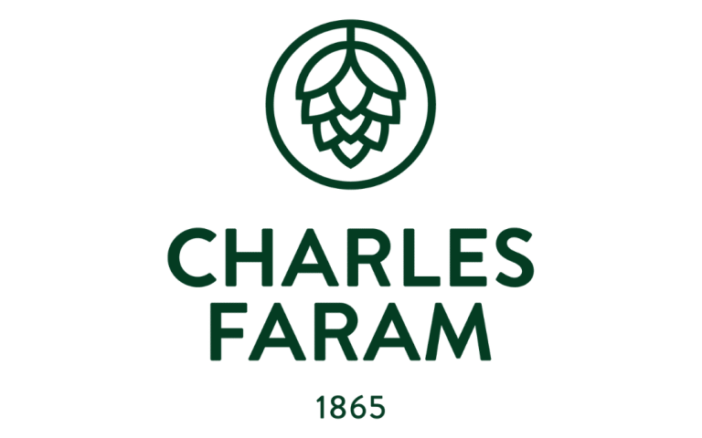 Charles Faram Logo Square This image features the Charles Faram Logo with consists of a green hop cone icon with the words Charles Faram 1865 underneath. Buy hops today from Charles Faram