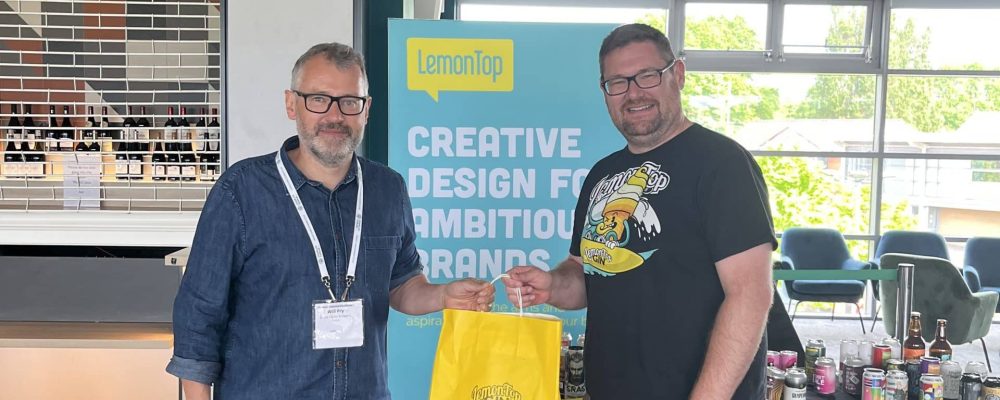 Brewery Resource Roadshow Prize Giveaway Brewery Resource Roadshow 2024 - LemonTop Give Away - this image shows the prize winner of the Lemon Top Gin Package